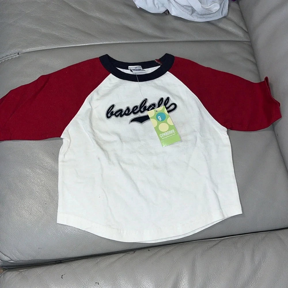 Gymboree Boys Baseball Jersey Raglan Tee 2T NWT